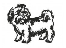 Stickdatei - Shih-Tzu Silhouette